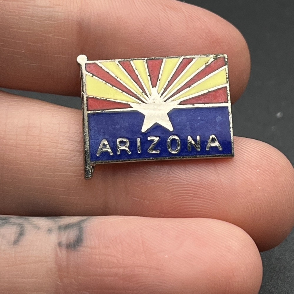 Arizona State Flag United States Of America Lapel Hat Pin